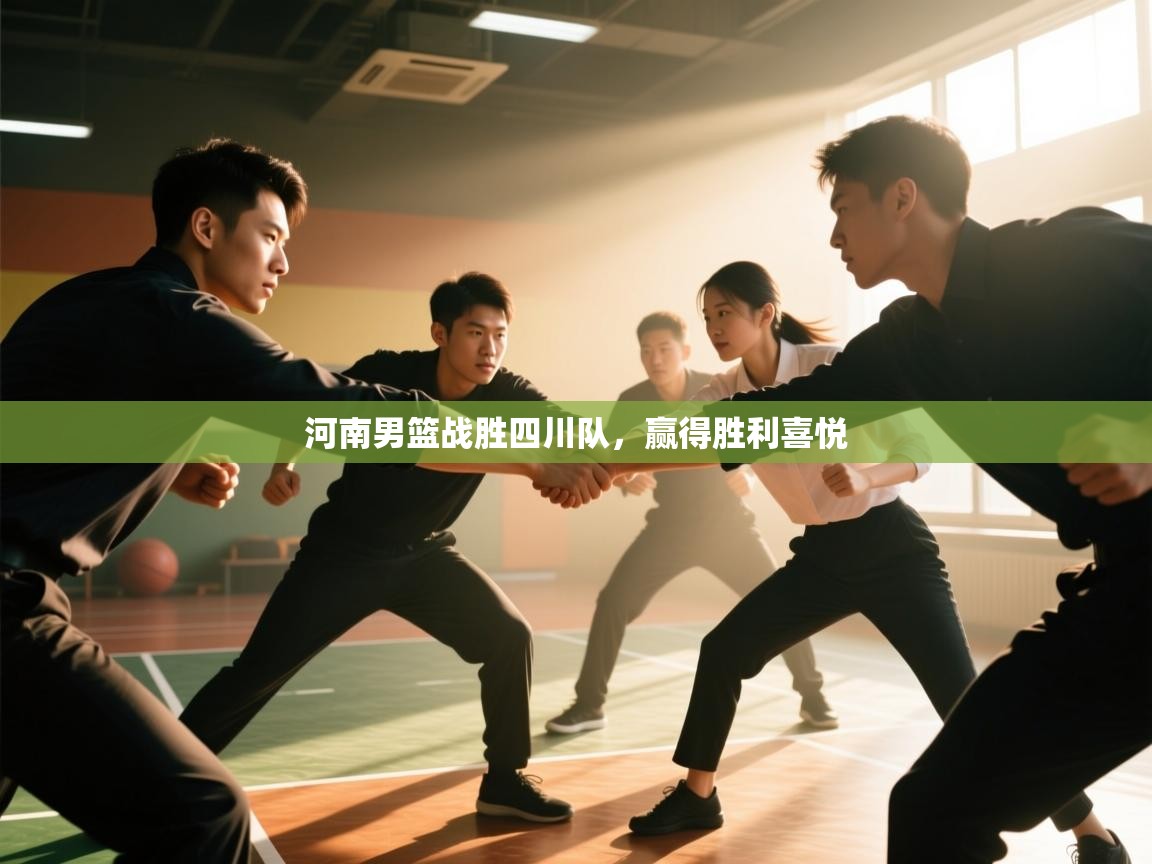 河南男篮战胜四川队，赢得胜利喜悦  第2张